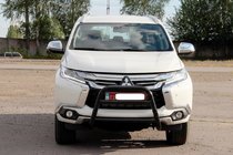 Mitsubishi Pajero Sport 2015- Frontbügel WT022 Schwarz (Edelstahl) Foto 1