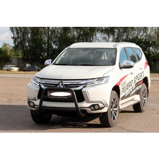 Frontbügel WT022 Schwarz (Edelstahl) Mitsubishi Pajero Sport 2015- Foto 3