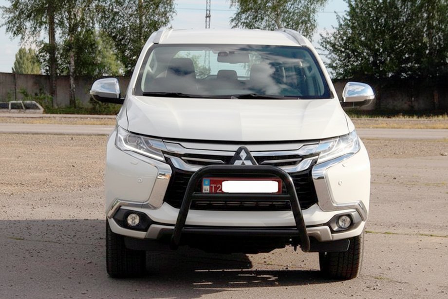 Mitsubishi Pajero Sport 2015- Frontbügel WT022 Schwarz (Edelstahl) Image