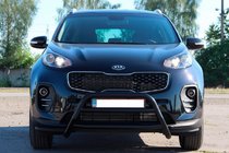 Kia Sportage 2015-2021 Frontbügel WT023 Schwarz (Edelstahl) Foto 1