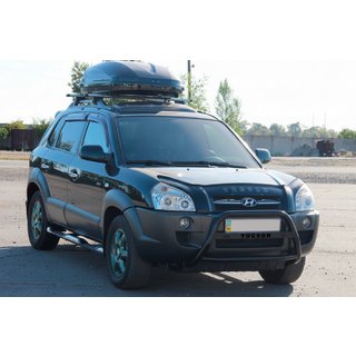 Frontbügel WT025 Schwarz (Edelstahl) Hyundai Tucson JM 2004- Foto 1