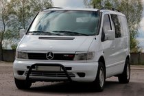 Mercedes Vito W638 1996-2003 Frontbügel WT022 Schwarz (Edelstahl) Foto 2