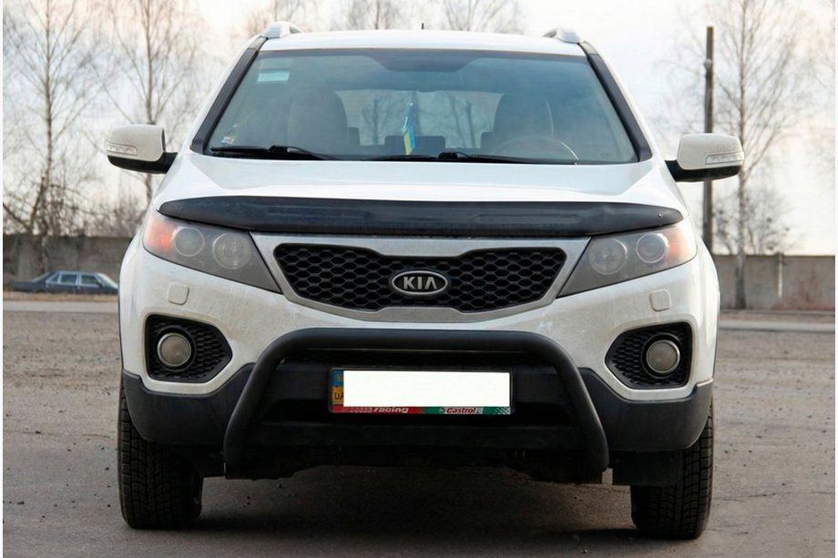 Kia Sorento II XM 2009-2014 Frontbügel WT007 Schwarz (Edelstahl) Image
