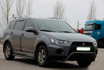 Mitsubishi Outlander 2006-2012 Frontbügel WT007 Schwarz (Edelstahl) Foto 3