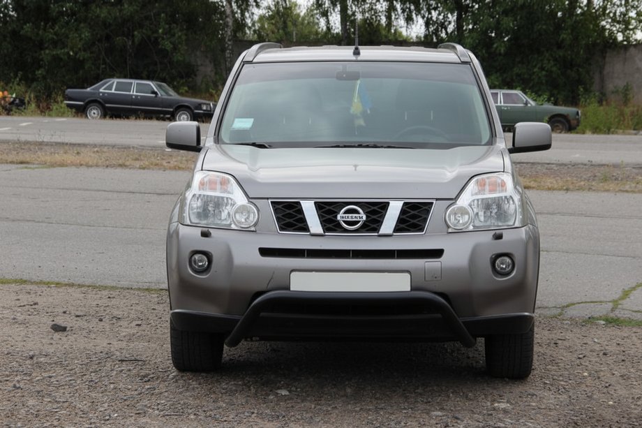 Nissan X-trail T31 2007-2014 Frontschutzbügel WT007 Schwarz (Edelstahl) Foto 2