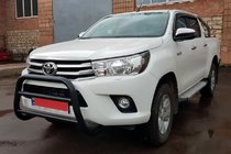 Toyota Hilux 2015- Frontbügel WT007 Schwarz (Edelstahl) Foto 4