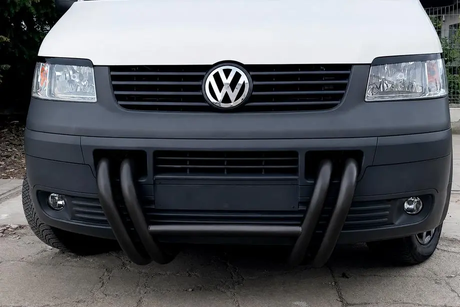 Volkswagen T5 Transporter 2003-2010 Frontbügel ST006-03 Grille Black (Edelstahl) Foto 3