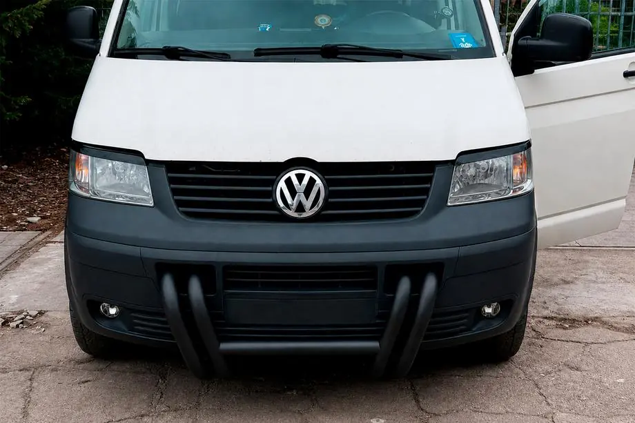 Volkswagen T5 Transporter 2003-2010 Frontbügel ST006-03 Grille Black (Edelstahl) Foto 4