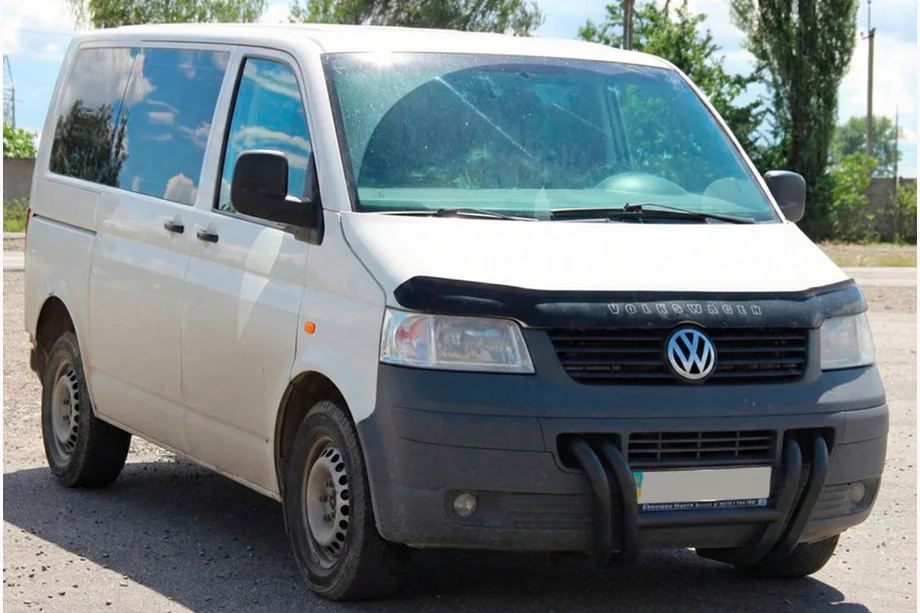 Volkswagen T5 Transporter 2003-2010 Frontbügel ST006-03 Grille Black (Edelstahl) Foto 5