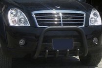 SsangYong Rexton I 2001-2017 Frontbügel QT006 Schwarz (Edelstahl) Foto 1