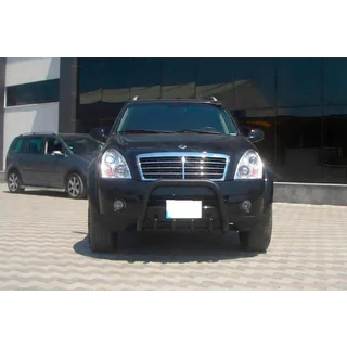 Frontbügel QT006 Schwarz (Edelstahl) SsangYong Rexton I 2001-2017 Foto 4