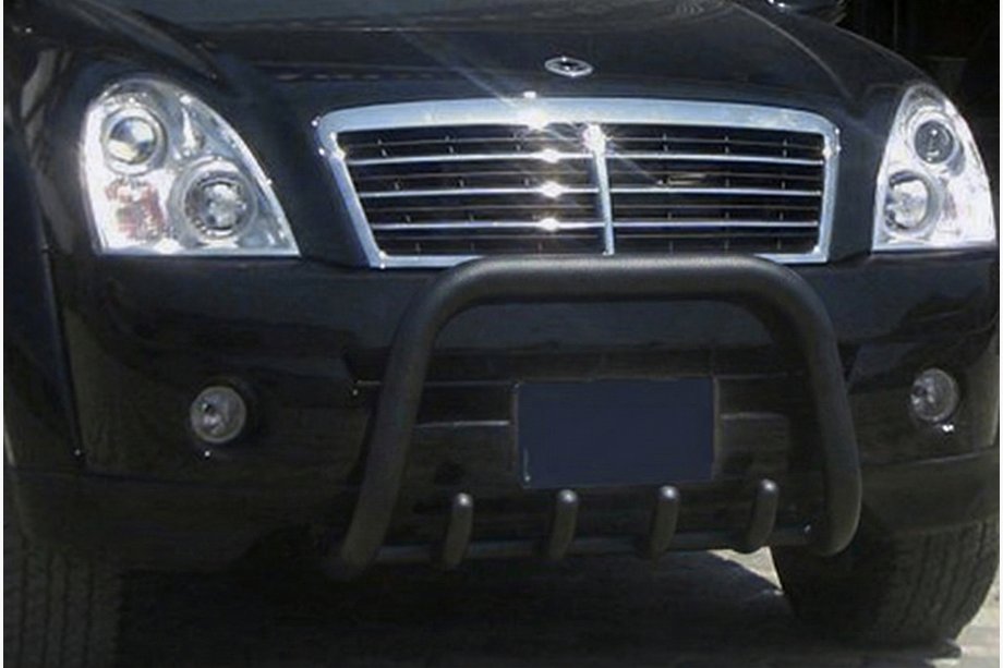 SsangYong Rexton I 2001-2017 Frontbügel QT006 Schwarz (Edelstahl) Image