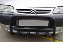 Citroen Berlingo 1996-2008 Frontbügel QT006 Schwarz (Edelstahl) Foto 1