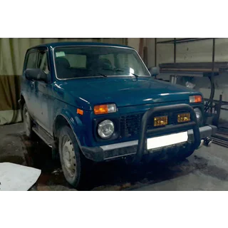 Frontbügel QT006 Schwarz (Edelstahl) Lada Niva та Urban 1977- Foto 4
