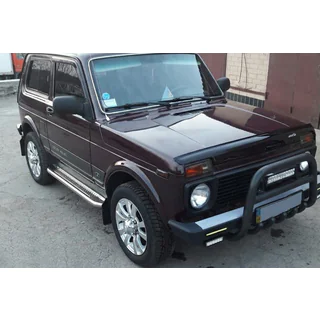 Frontbügel QT006 Schwarz (Edelstahl) Lada Niva та Urban 1977- Foto 1