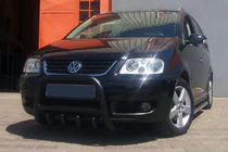 Volkswagen Touran 2003-2010 Frontbügel QT006 Schwarz (Edelstahl) Foto 2