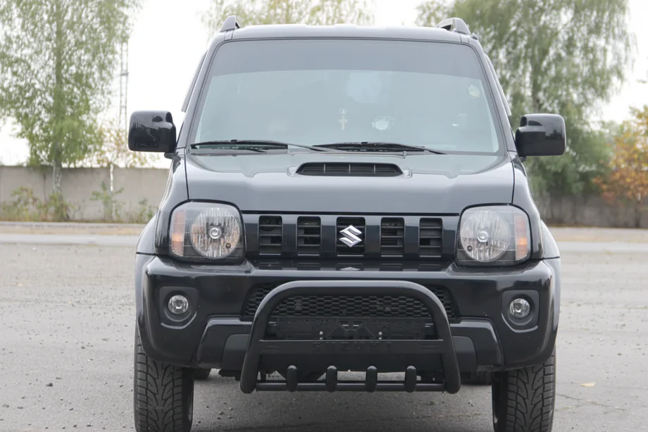 Suzuki Jimny 1998-2018 Frontbügel QT006 Schwarz (Edelstahl) Image