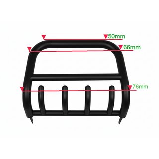 Frontbügel QT006 Schwarz (Edelstahl) Nissan NP300 1999-2015