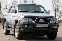 Mitsubishi Pajero Sport 1996-2007 Frontbügel QT007 Schwarz (Edelstahl) Foto 2