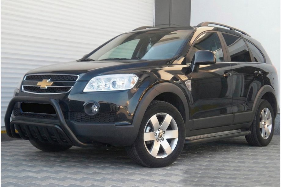 Chevrolet Captiva 2006-2019 Frontbügel WT002 Schwarz (Edelstahl) Image