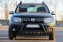 Dacia Duster 2008-2018 Frontbügel WT002 Schwarz (Edelstahl) Foto 2