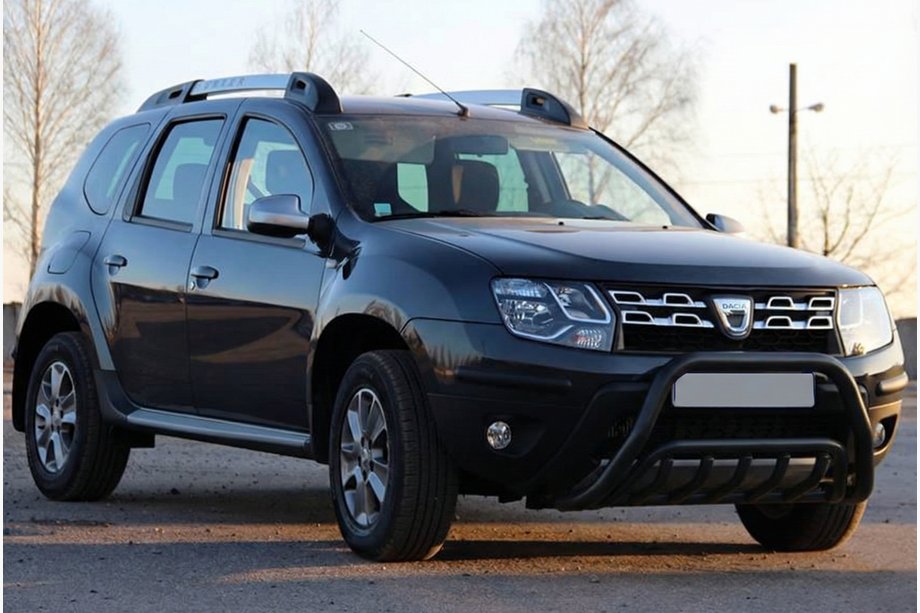 Dacia Duster 2008-2018 Frontbügel WT002 Schwarz (Edelstahl) Image
