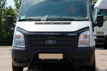 Ford Transit 2000–2014 Frontbügel WT002 Schwarz (2006-2014, Edelstahl) Foto 2