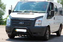 Ford Transit 2000–2014 Frontbügel WT002 Schwarz (2006-2014, Edelstahl) Foto 1