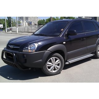 Frontbügel WT002 Schwarz (Edelstahl) Hyundai Tucson JM 2004- Foto 2