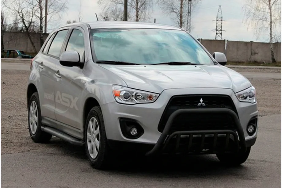 Mitsubishi ASX 2010-2023 Frontbügel WT002 Schwarz (Edelstahl) Image