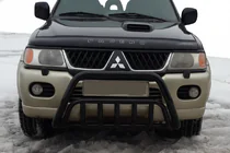 Mitsubishi Pajero Sport 1996-2007 Frontbügel WT002 Schwarz (Edelstahl) Foto 1