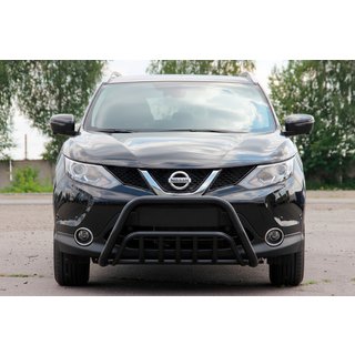 Frontbügel WT002 Schwarz (Edelstahl) Nissan Qashqai 2014-2021 Foto 1