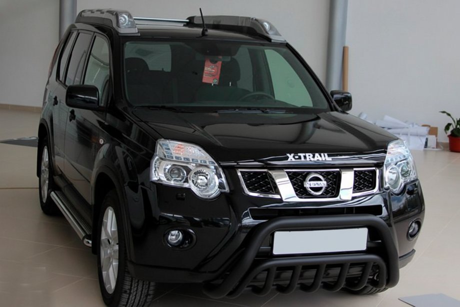 Nissan X-trail T31 2007-2014 Frontschutz WT002 Schwarz (Edelstahl) Image