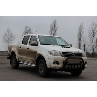 Frontbügel WT002 Schwarz (Edelstahl) Toyota Hilux 2006-2015 Foto 2