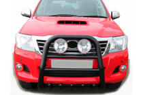 Toyota Hilux 2006-2015 Frontbügel QT007 Schwarz (Edelstahl) Foto 3