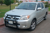 Toyota Hilux 2006-2015 Frontbügel QT007 Schwarz (Edelstahl) Foto 2