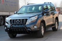 Toyota Land Cruiser Prado 150 2009-2023 Frontbügel WT002 Schwarz (Edelstahl) Foto 3