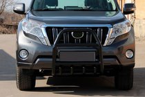 Toyota Land Cruiser Prado 150 2009-2023 Frontbügel QT007 Schwarz (Edelstahl) Foto 1