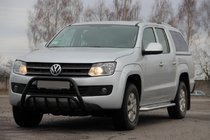 Volkswagen Amarok 2010-2022 Frontbügel WT002 Schwarz (Edelstahl) Foto 1