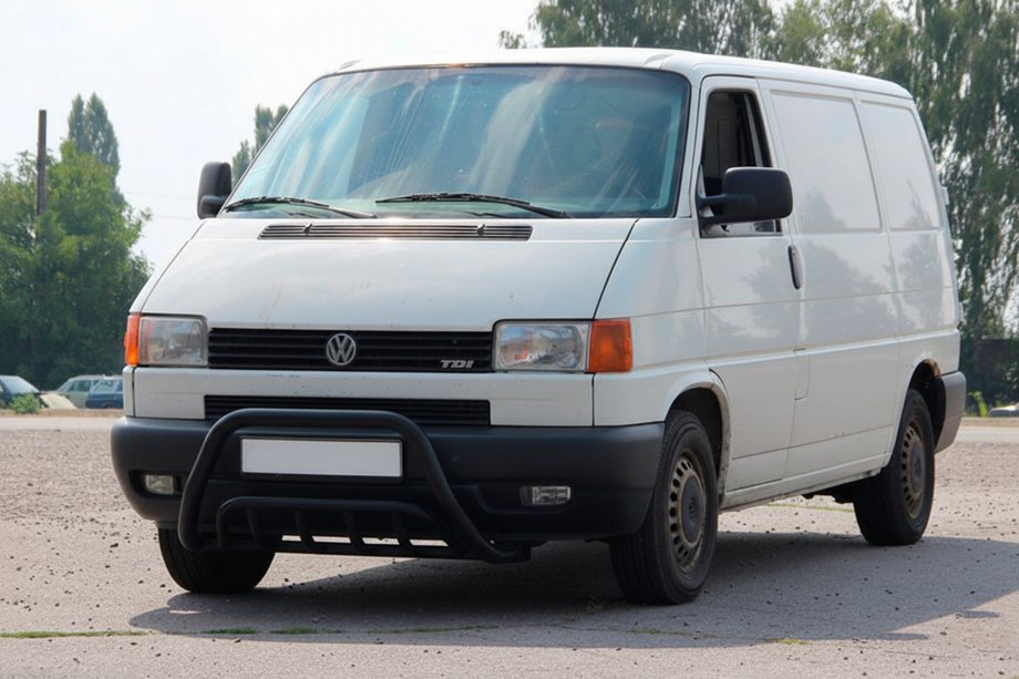 Volkswagen T4 Transporter 1990-2003 Frontbügel WT002 60mm Schwarz (Edelstahl) Image