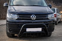 Volkswagen T5 2010-2015 Frontbügel WT002 Schwarz (Edelstahl) Foto 1