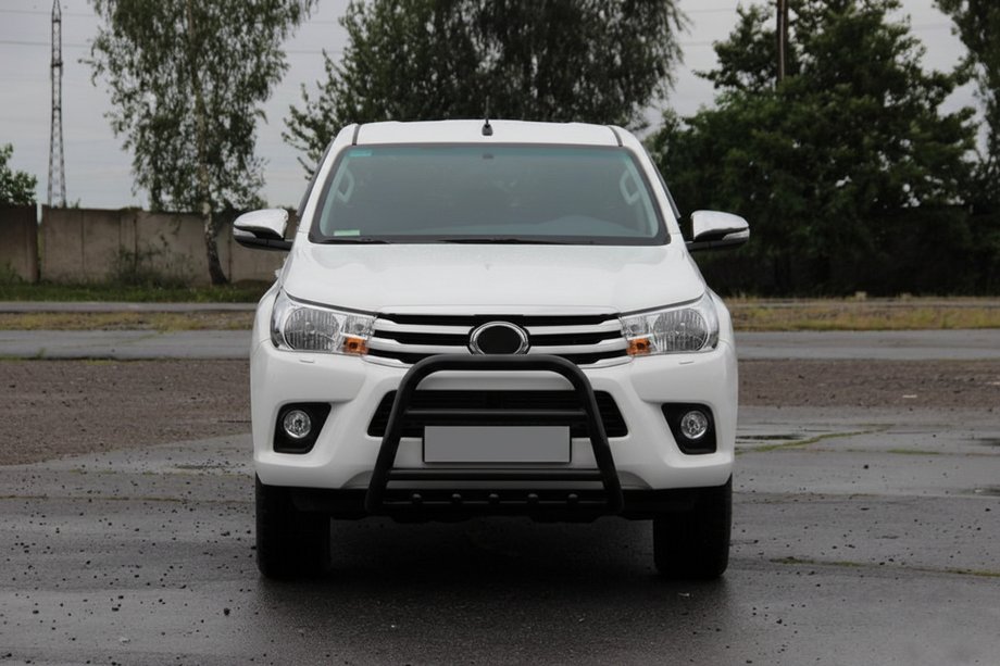 Toyota Hilux 2015- Frontschutzbügel QT008 Schwarz (Edelstahl) Foto 2