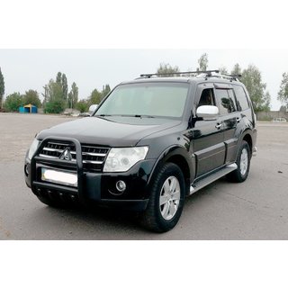 Frontbügel QT011 Schwarz (Edelstahl) Mitsubishi Pajero Wagon IV 2006-2021 Foto 2