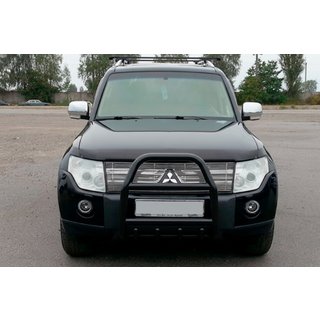 Frontbügel QT007 Schwarz (Edelstahl) Mitsubishi Pajero Wagon III 1999-2006 Foto 3