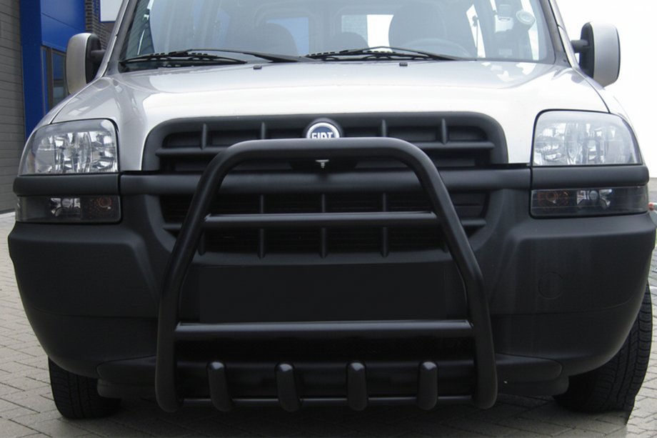 Fiat Doblo I 2001-2005 Frontbügel QT007 Schwarz (Edelstahl) Image