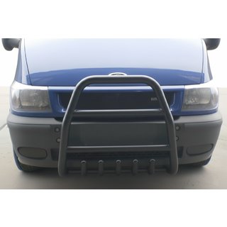 Frontbügel QT007 Schwarz (2000-2006, Edelstahl) Ford Transit 2000–2014