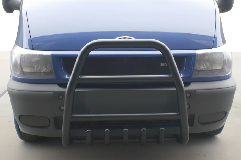 Ford Transit 2000–2014 Frontbügel QT007 Schwarz (2000-2006, Edelstahl) Image