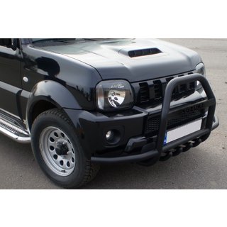 Frontbügel QT007-Exclusive Black (mit Schriftzug, Edelstahl) Suzuki Jimny 1998-2018 Foto 4