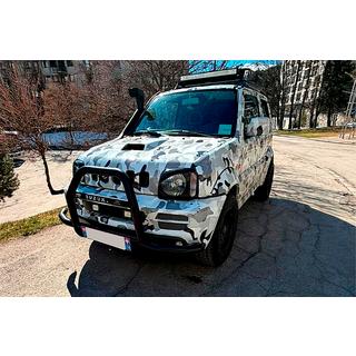 Frontbügel QT007-Exclusive Black (mit Schriftzug, Edelstahl) Suzuki Jimny 1998-2018 Foto 1