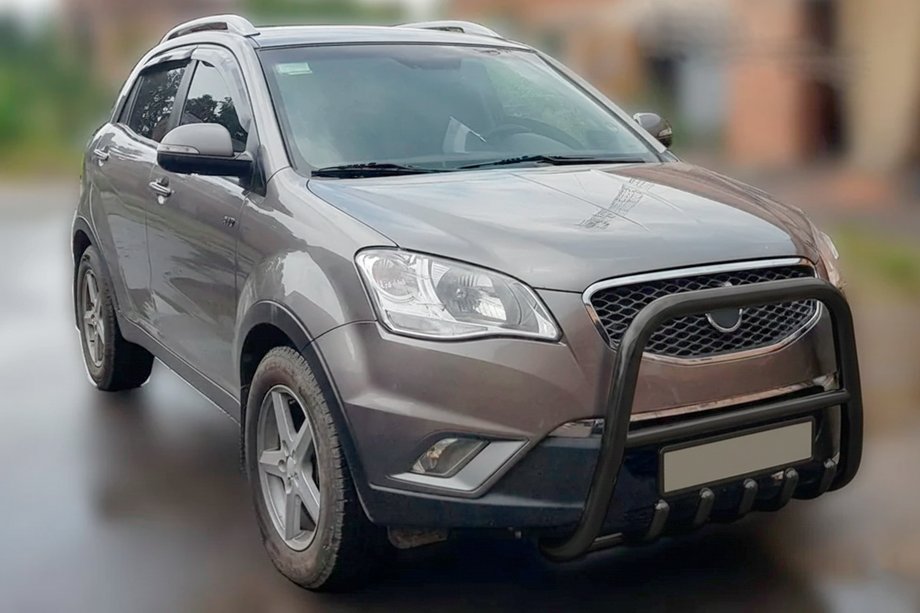 SsangYong Korando 2010-2019 Frontbügel F1-40 Schwarz (Edelstahl) Foto 1